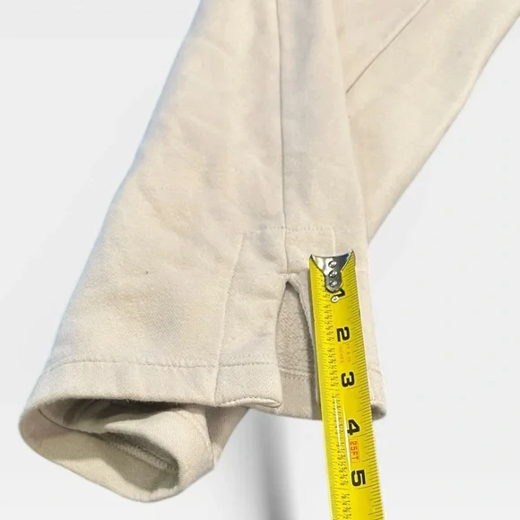 Nike Women’s Cream High Waisted Wide Leg Sweatpants Large - Picture 4 of 7